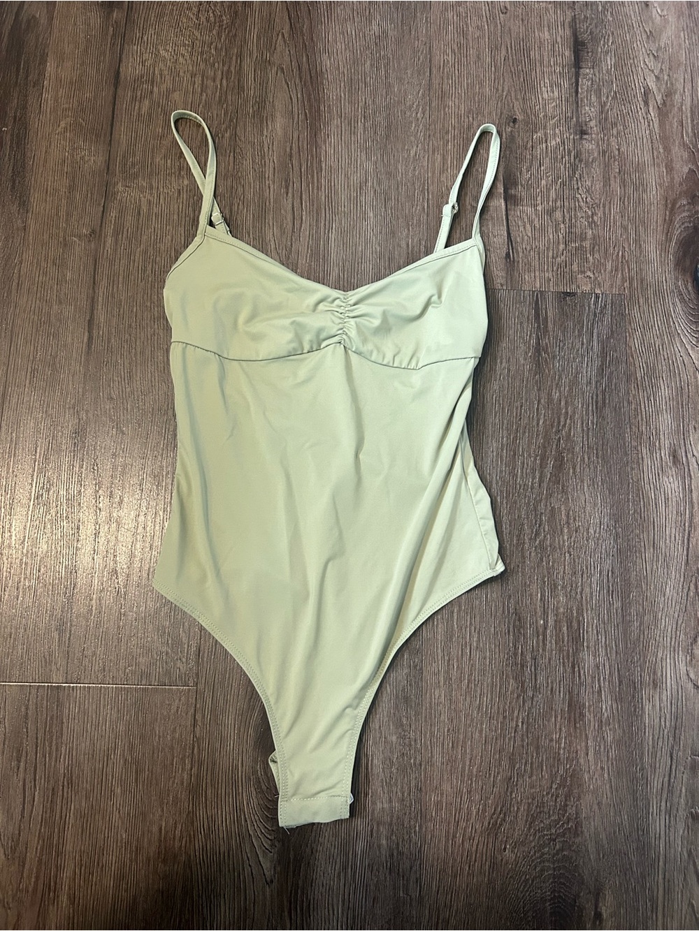 Princess Polly Sage Green Bodysuit Tank